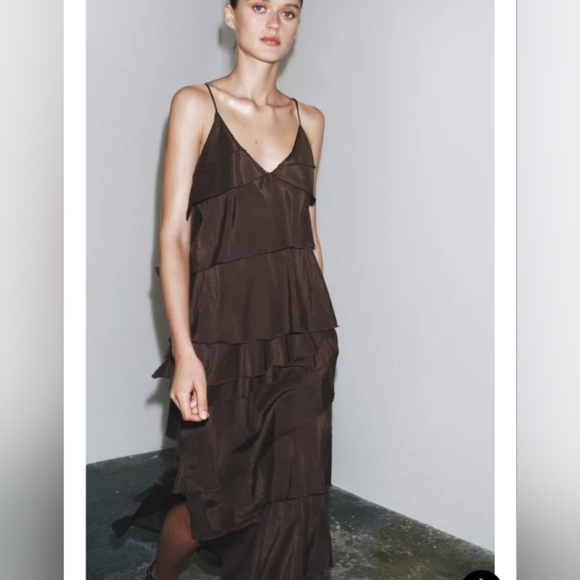 Zara ZW Collection Ruffled Dress - Picture 2 of 9